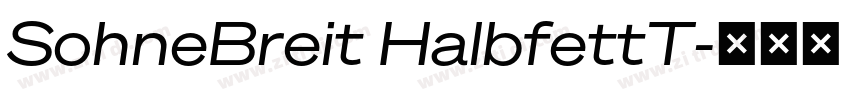 SohneBreit HalbfettT字体转换 SohneBreit HalbfettT字体转换